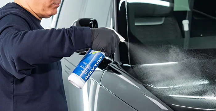 Politurkontrolle mit Wipe Down Spray