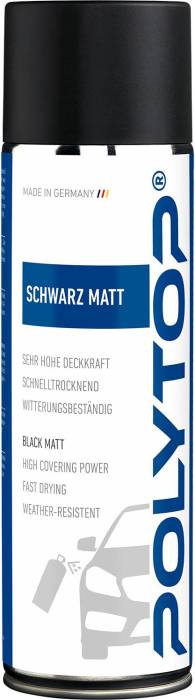 Lackspray schwarz-matt von Polytop