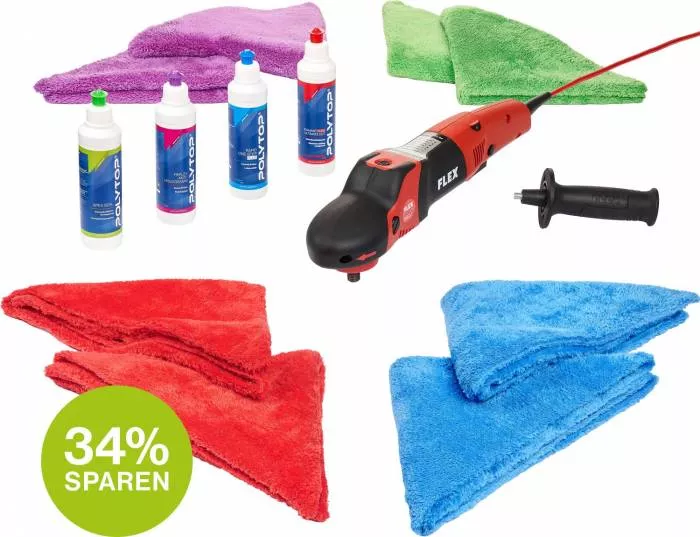 Set-Deal Poliermaschine FLEX PE 14-2 150 Set-Deal Poliermaschine FLEX PE 14-2 150