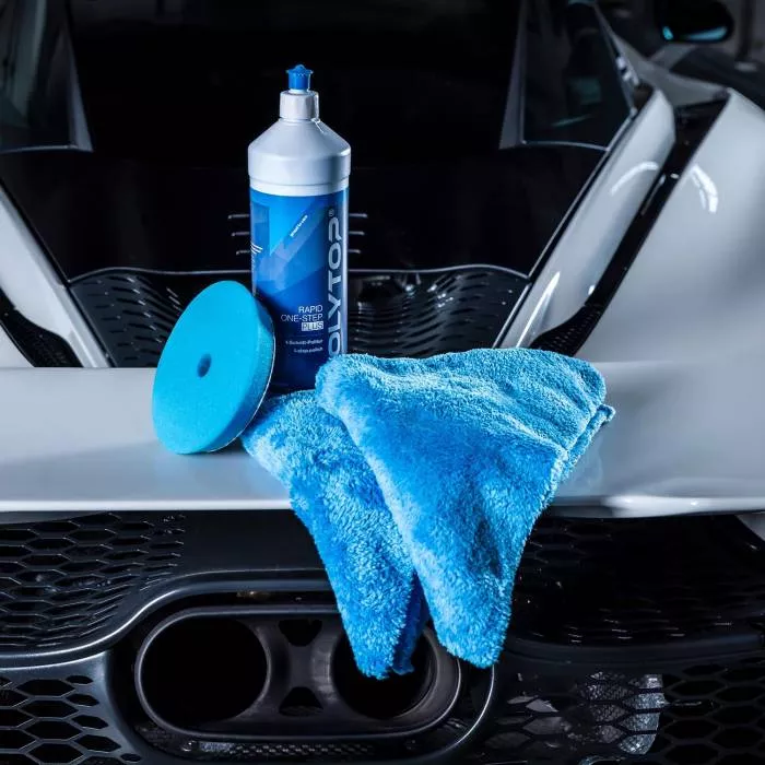 Microfasertuch Soft Edgeless Rapid blau, 2er Pack