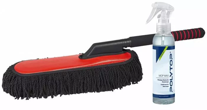 Ultra-weicher Staubmop mit samtartigen Mikrofaser-Fransen