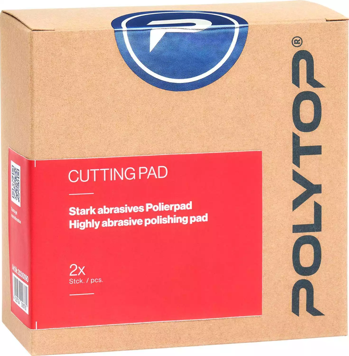Cutting Pad rot 40 x 20 mm, 2er Pack