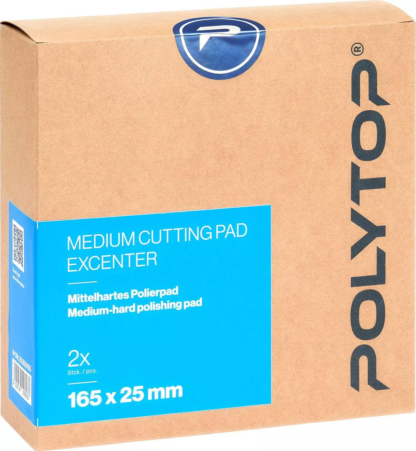 Medium Cutting Pad blau Excenter 165 x 25 mm, 2er Pack