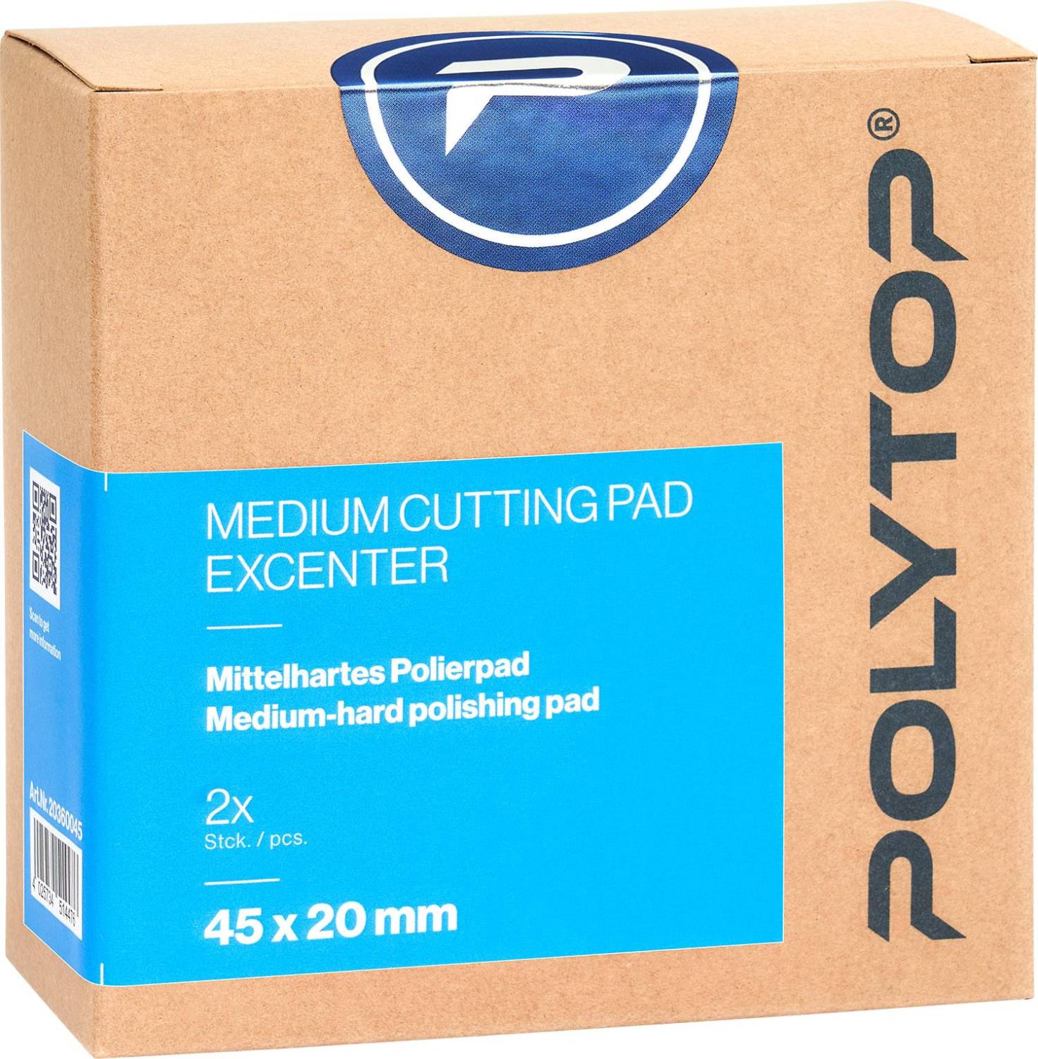 Medium Cutting Pad blau Excenter 45 x 20 mm, 2er Pack