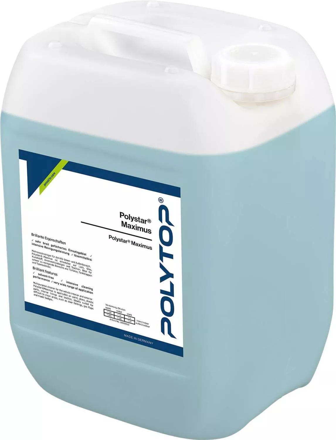 Polystar® Maximus 10 L Polystar® Maximus 10 L
