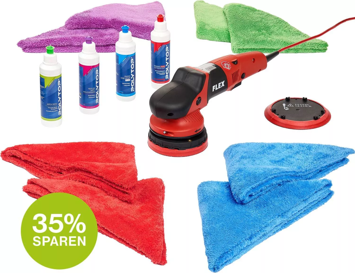 Set-Deal Exzenterpolierer FLEX XFE 7-15 150 Set-Deal Exzenterpolierer FLEX XFE 7-15 150