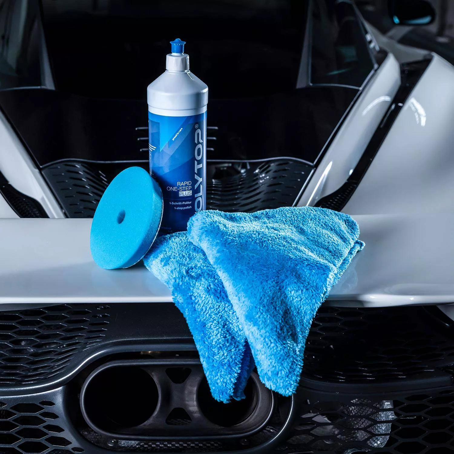 Microfasertuch Soft Edgeless Rapid blau, 2er Pack