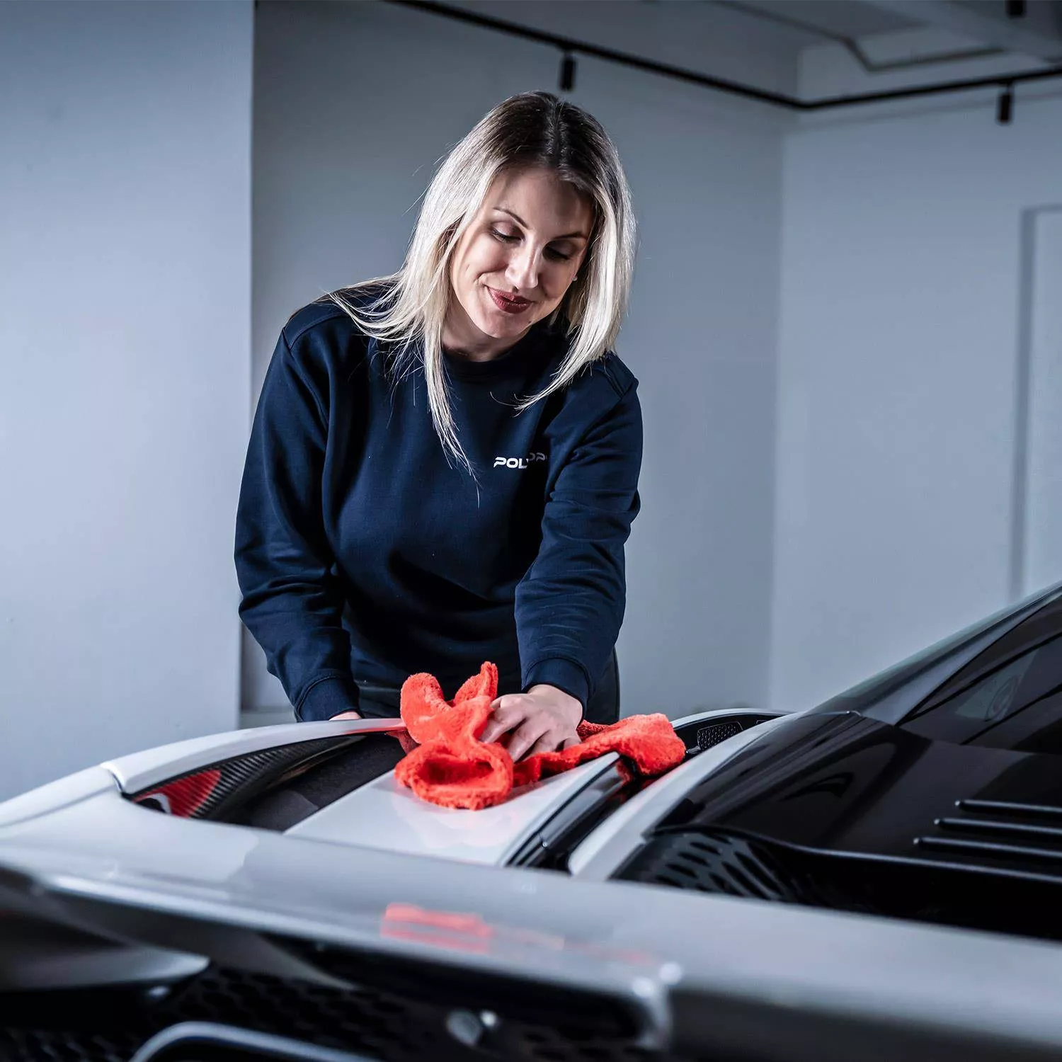 Microfasertuch Soft Edgeless Diamant rot, 2er Pack