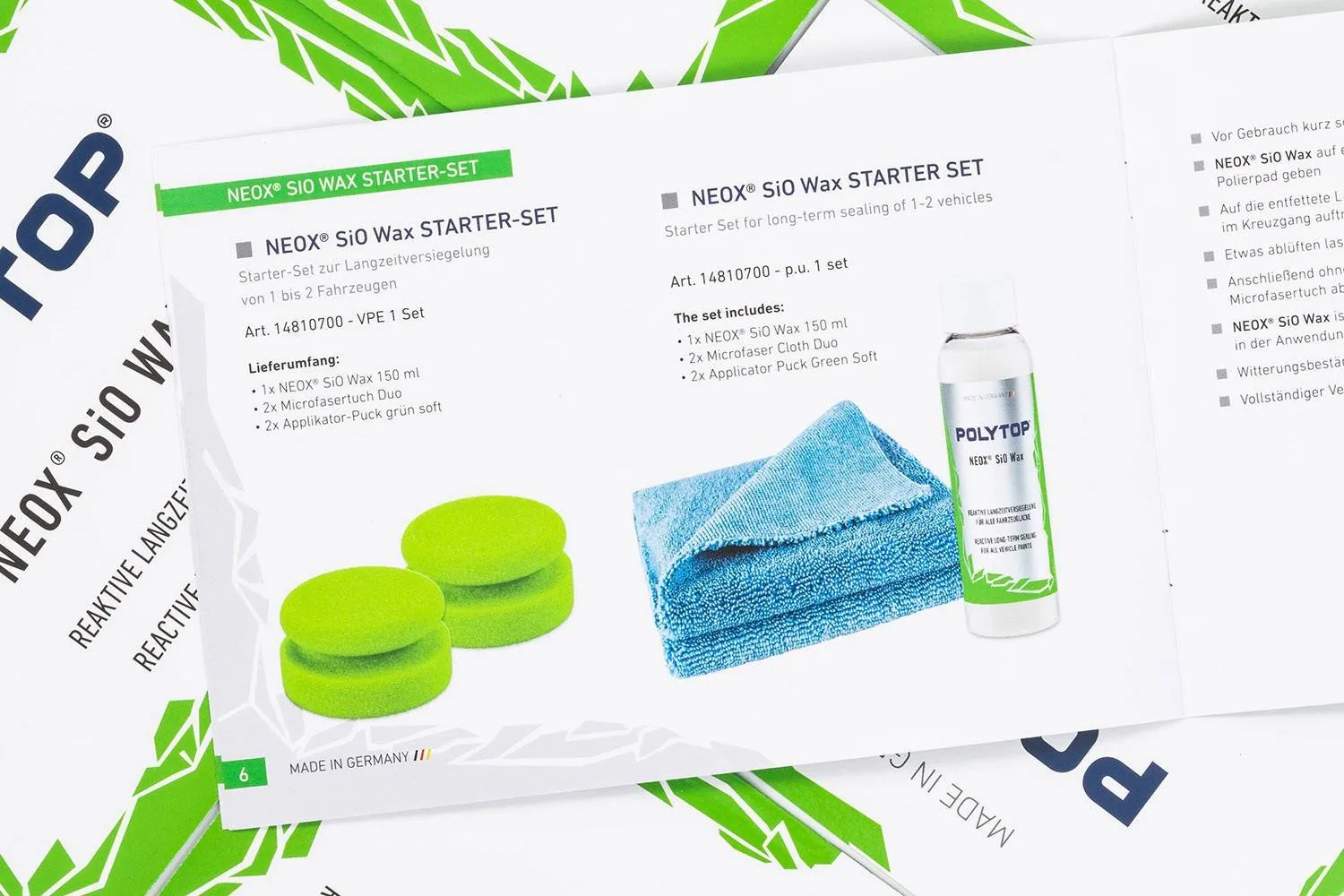 NEOX® SiO Wax Broschüre