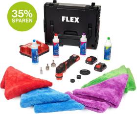 Set-Deal Akku-Kompaktpolierer-Set FLEX PXE 80 12-EC/2.5